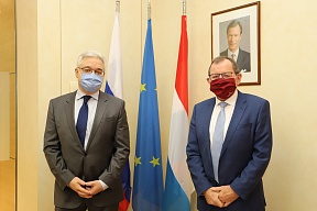 О встрече Посла России в Люксембурге Д.Д.Лобанова с Председателем Палаты депутатов ВГЛ Ф.Этженом